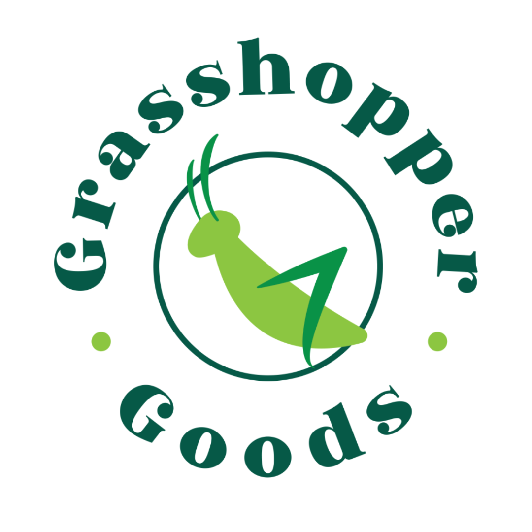 Grasshopper goods web logo white circle