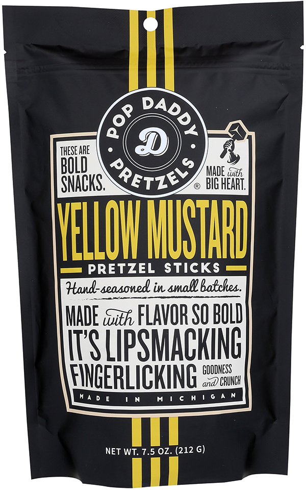 Aug 24 pop daddy yellow mustard pretzel sticks