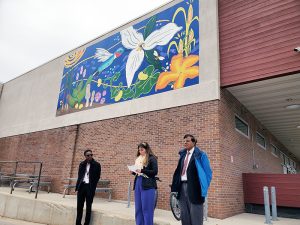 Dedication of a mural at the Willy Street Co-op West location