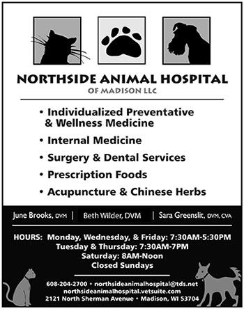 newspaper ad for Northside Animal Hospital of Madison 