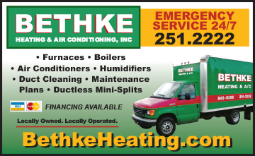 Newspaper ad for Bethke Heating & Air Conditioning 