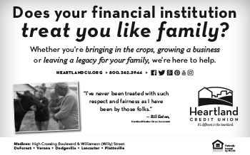 Does your financial institution treat you like family? Whether you're bringing in the crops, growing a business or leaving a legacy for your family, we're here to help. heartlandcu.org 