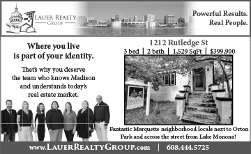 newspaper ad for the Lauer Realty Group featuring a nice home on Rutledge St