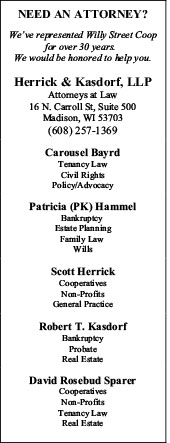 newspaper ad for Herrick & Kasdorf LLP Attorneys at Law 