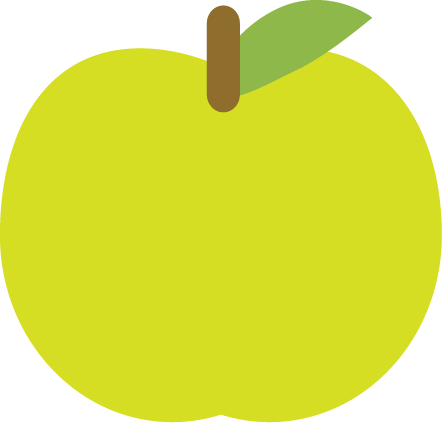 Green apple illustration