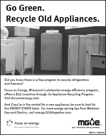 Go Green. Recycle Old Appliances with MGOE