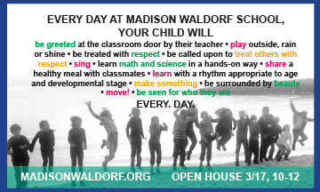 newspaper ad for Madison Waldorf School - madisonwaldorf.org