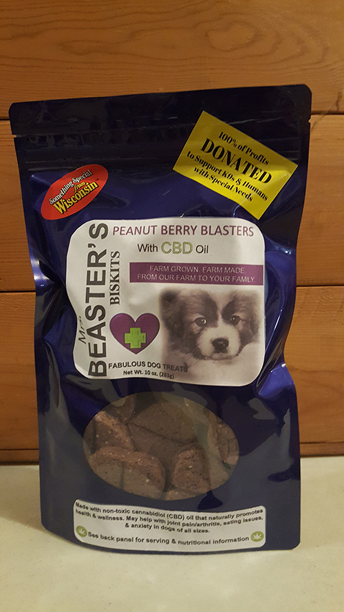 A bag of CBD dog treats