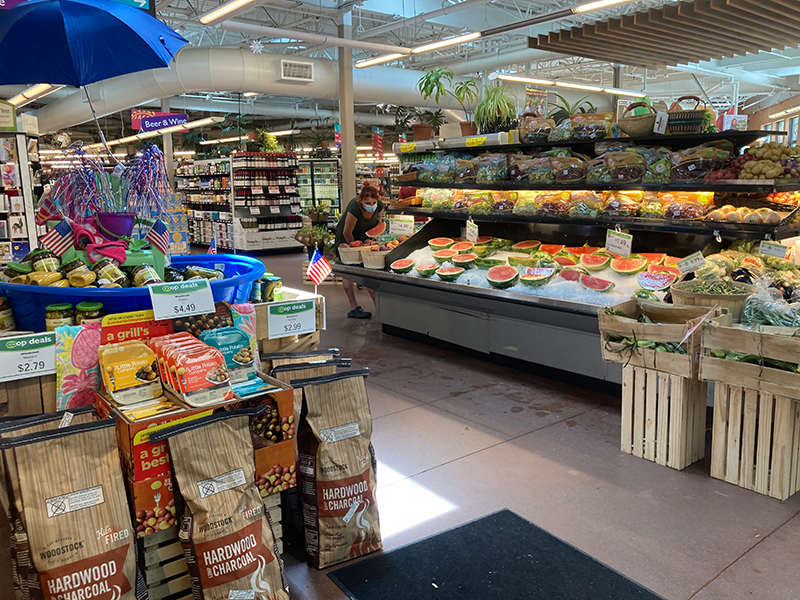 Inside of a grocery store