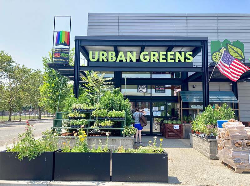 Front of Urban Greens store