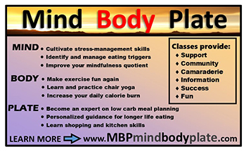 newspaper ad for Mind Body Plate www.mbpmindbodyplate.com