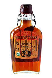 B&E's Trees bourbon barrel aged maple syrup