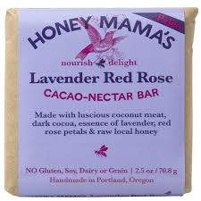 Honey Mama's lavender Red Rose cacao-nectar bar