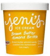 Jeni's brown butter almond brittle ice cream