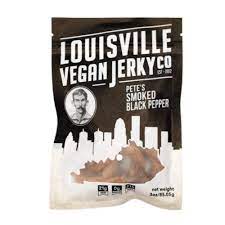 A bag of Louisville vegan jerky