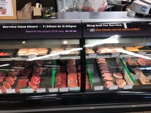 The meat counter at Willy Street Co-op