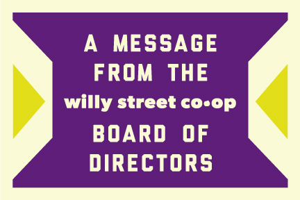 A message from the board of directors