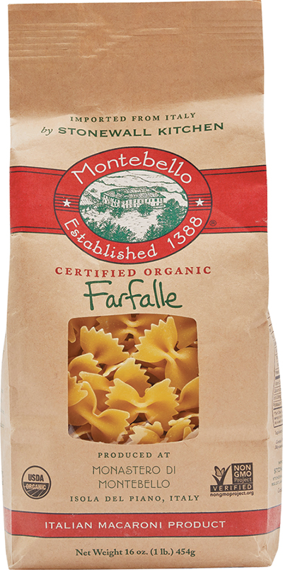 Bag of Montebello farfalle pasta