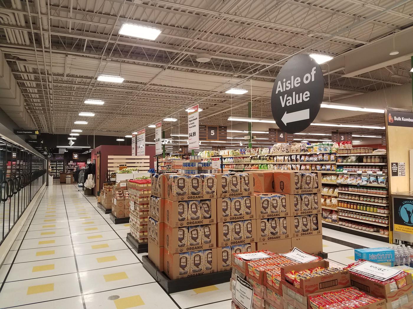 Willy Street Co-op North location grocery aisle of value