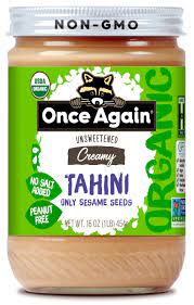 Jar of Once Again tahini