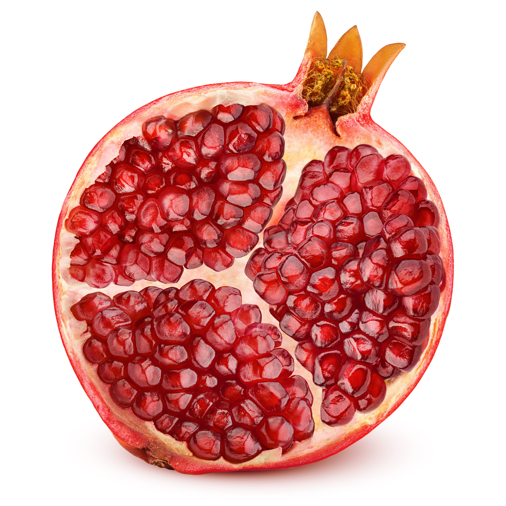 pomegranate isolated on white background