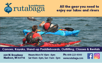 newspaper ad for rutabaga paddlesports - all the gera you need to enjoy our lakes and rivers 