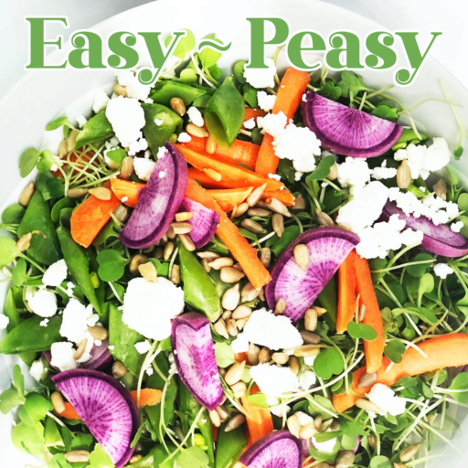 Easy Peasy veggie filled salad bowl 