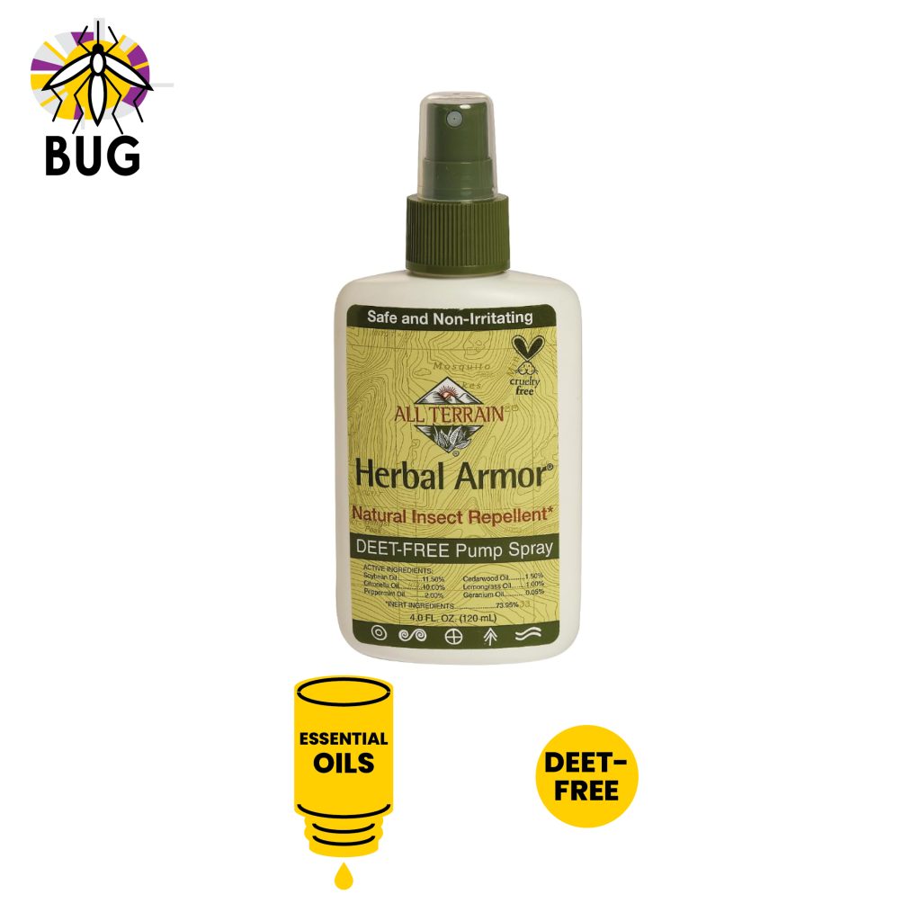 All Terrain Herbal Armor Natural Insect Repellent, essential oils, DEET-free