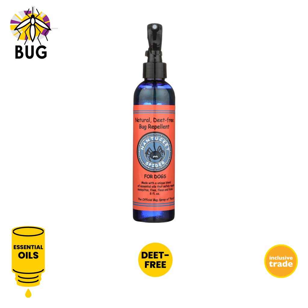 Nantucket Spider Bug Repellent for Dogs, essential oils, DEET-free, inclusive trade