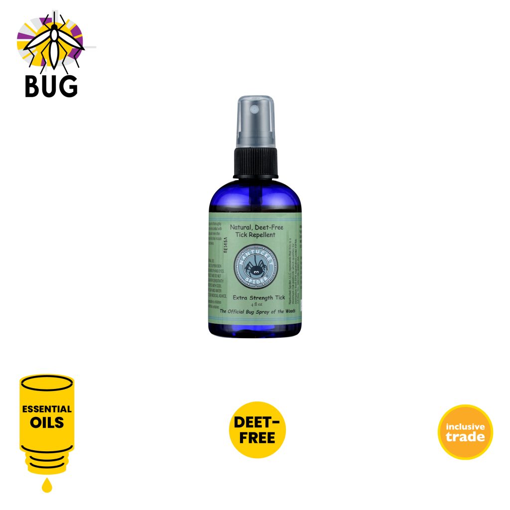 Nantucket Spider Extra Strength Tick Repellent, Essential Oils, DEET-free, inclusive trade